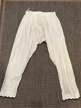 Khaadi  Pleated Women's Harem Style Trousers in Cream